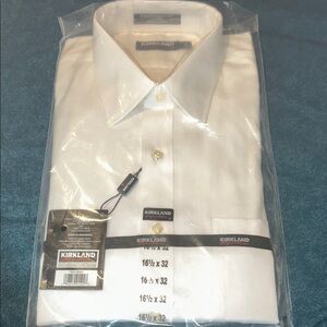 Kirkland Signature Men's Classic White Dress Shirt